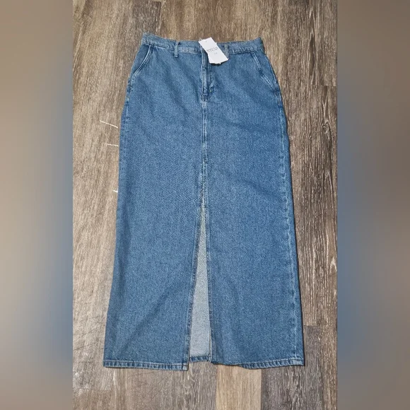 Derek Lam 10 Crosby Women's Sutton Vintage Long Denim Skirt Size 28 $295 NWT - Picture 5 of 9